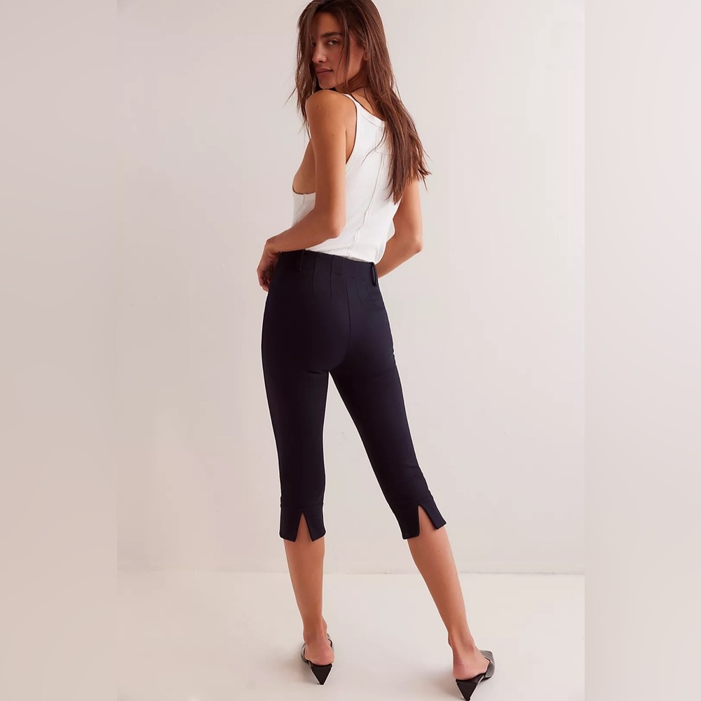 Free People Bette Super Slim Capris Size 4 - Picture 2 of 7